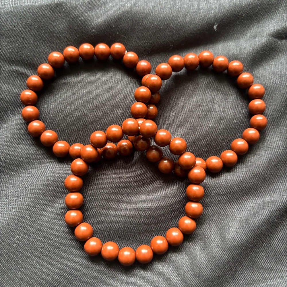 Brown Beaded Bracelets Set